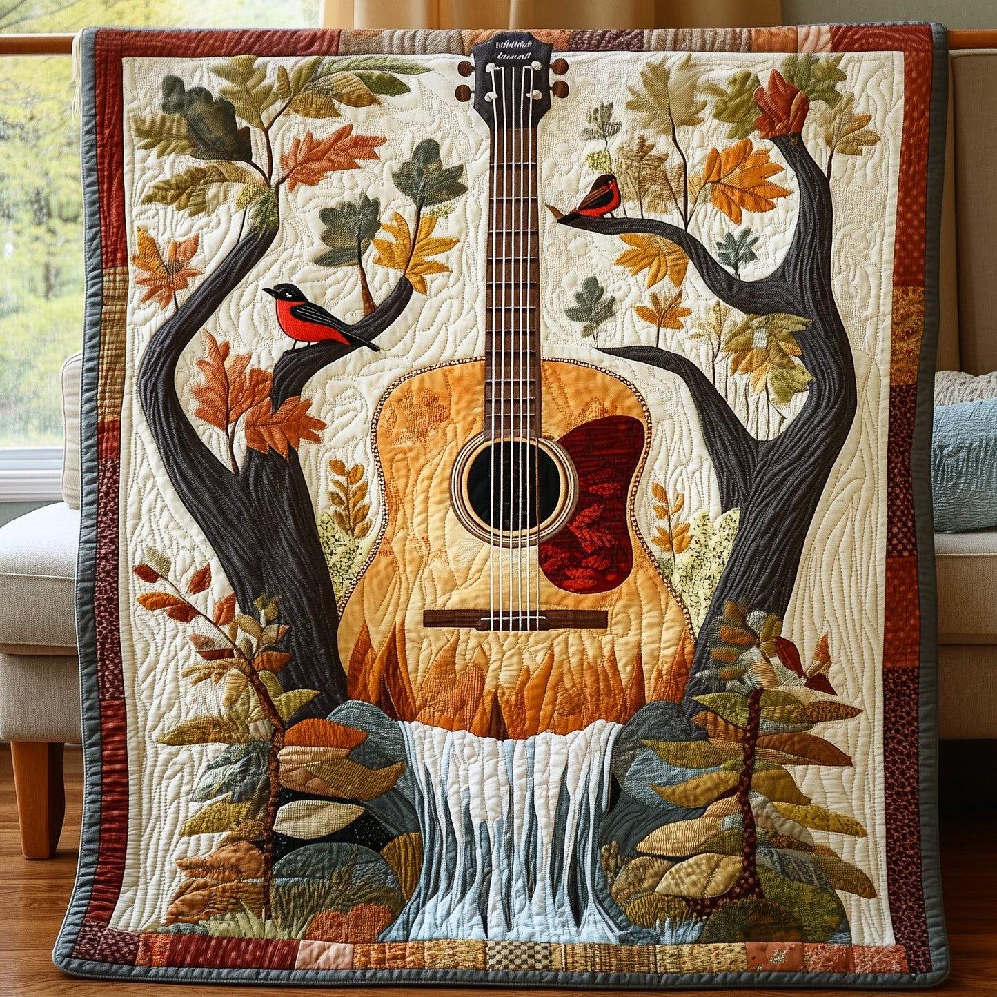 Melody of the Nature Quilted Blanket GFTOAB4461