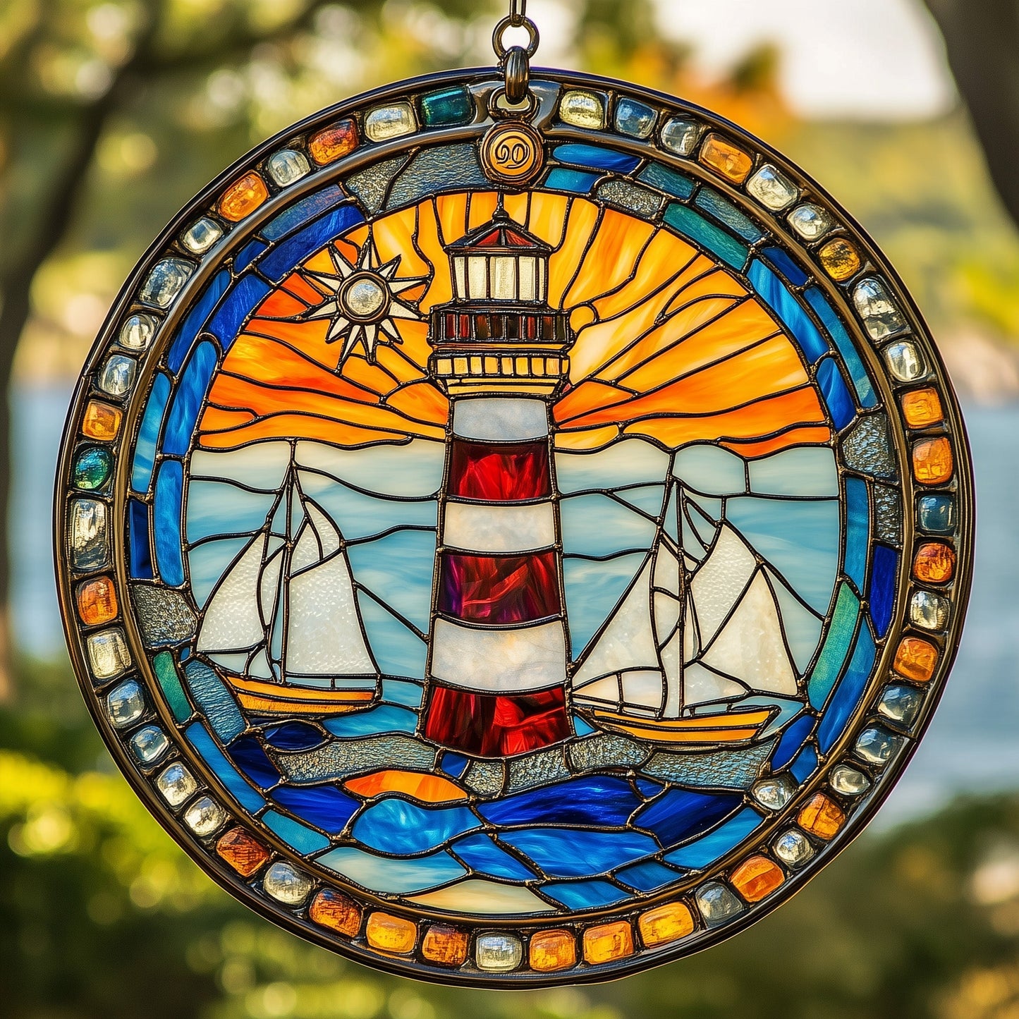 Lighthouse Window Hanging Suncatcher GFTOAB4522