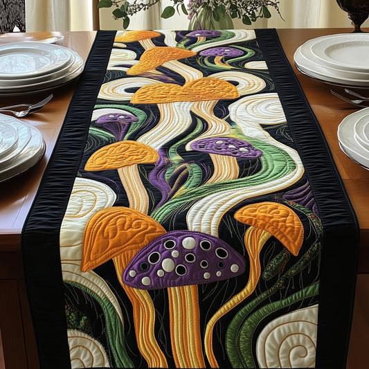 Enchanted Toadstools Quilted Table Runner GFTOAB4530