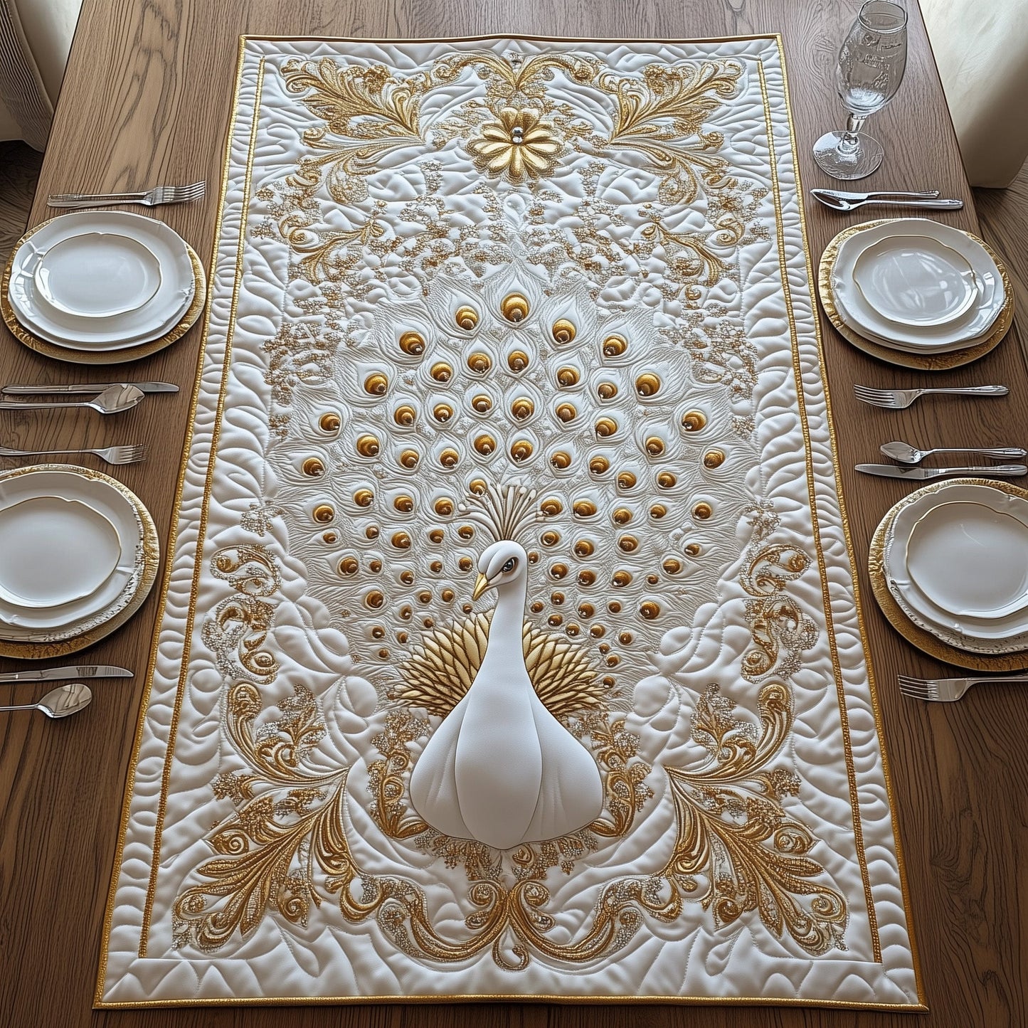 Dazzling Elegance Quilted Table Runner GFTOAB4593