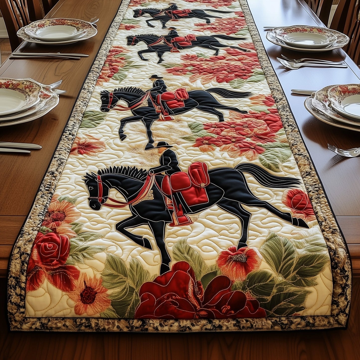 Majestic Gallop Quilted Table Runner GFTOAB4733
