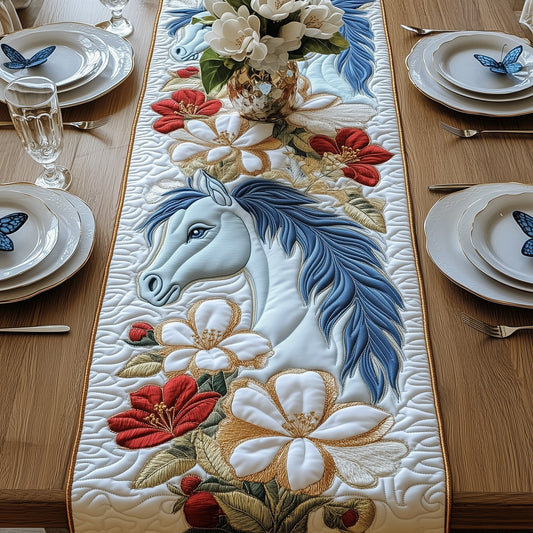 Dancing with Flower Quilted Table Runner GFTOAB4738