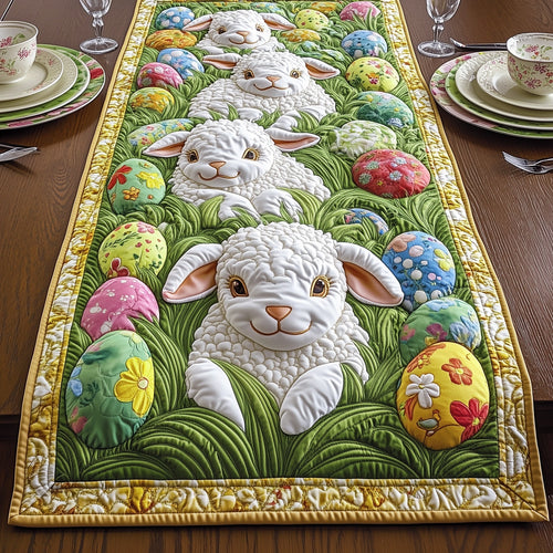 Easter Lamb Quilted Table Runner GFTOAB4789