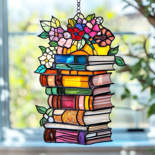 Book Window Hanging Suncatcher GFTOAB4799