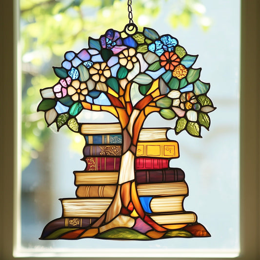Book Window Hanging Suncatcher GFTOAB4800