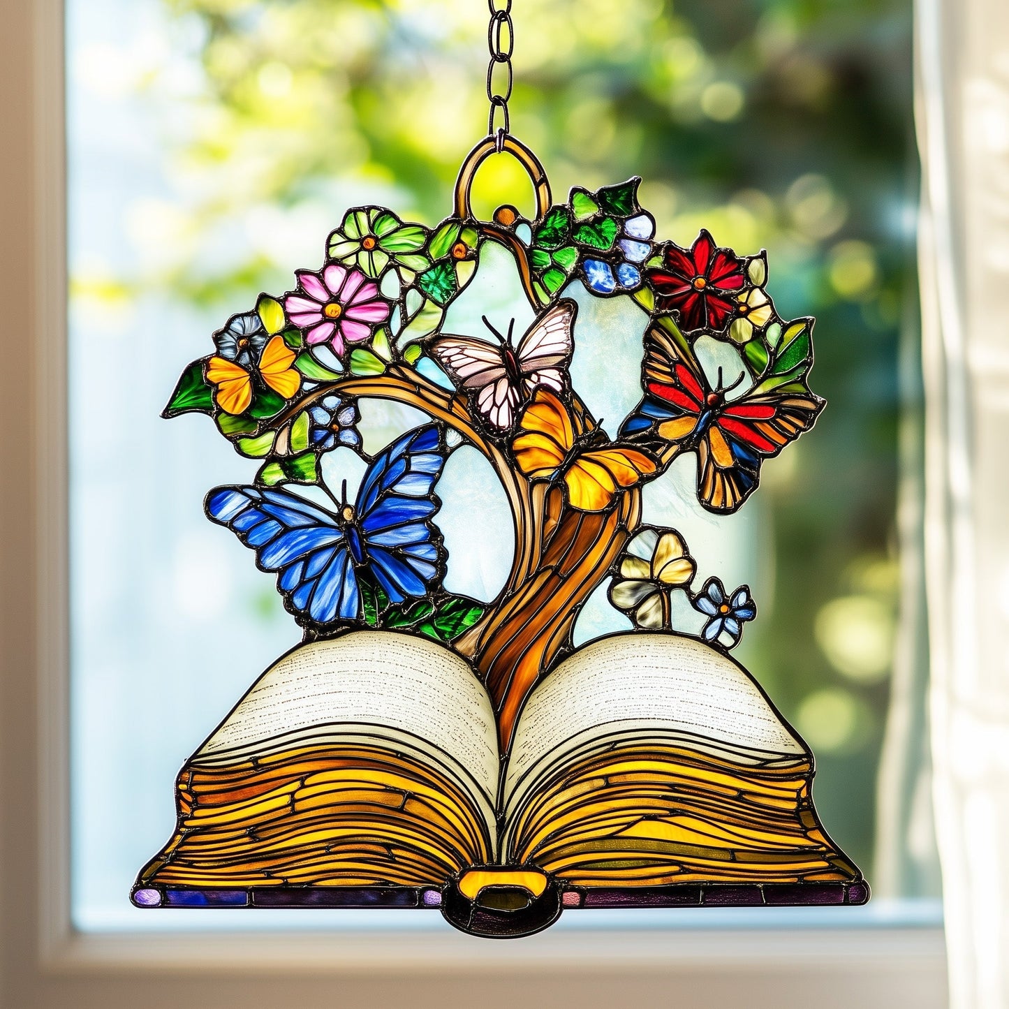 Book Window Hanging Suncatcher GFTOAB4801