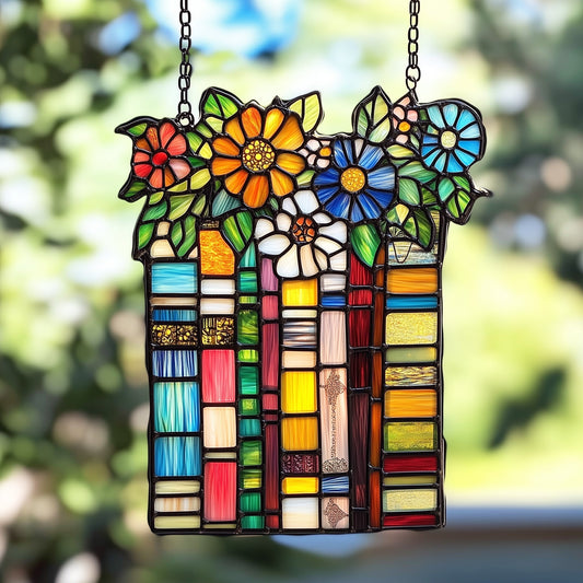Book Window Hanging Suncatcher GFTOAB4802