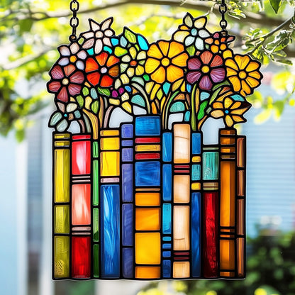 Book Window Hanging Suncatcher GFTOAB4803