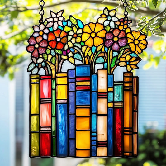 Book Window Hanging Suncatcher GFTOAB4803