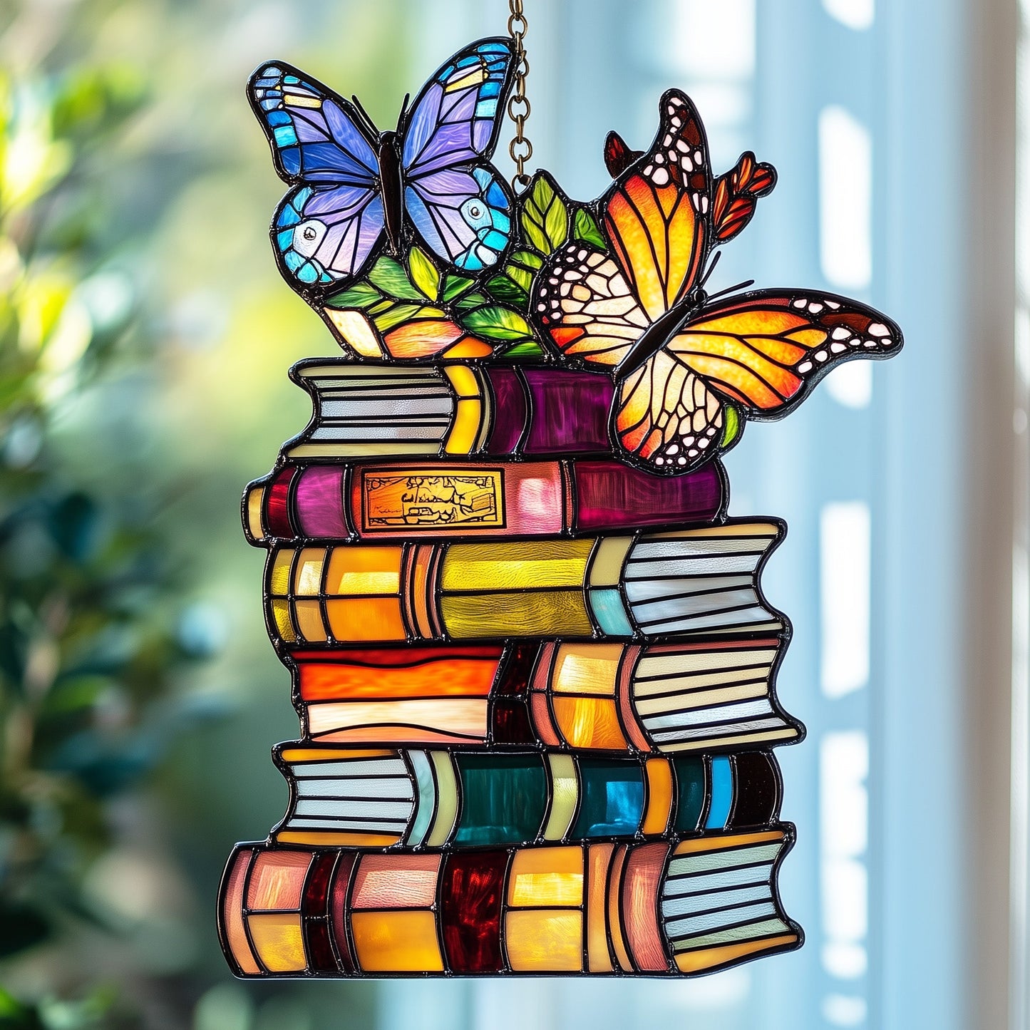 Book Window Hanging Suncatcher GFTOAB4804