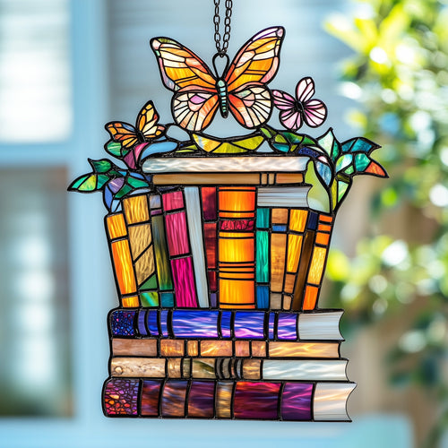 Book Window Hanging Suncatcher GFTOAB4805