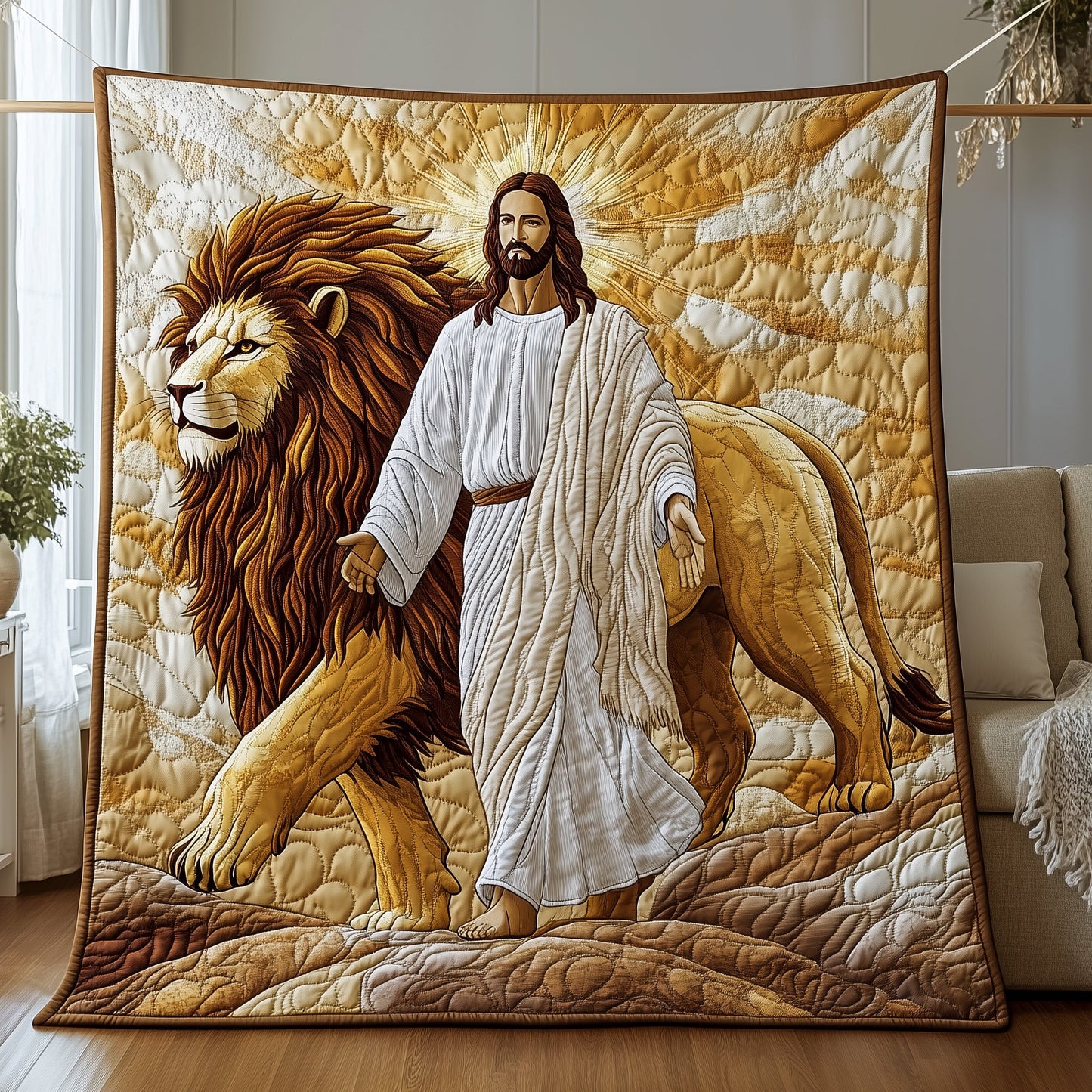 Strength in His Name Quilted Blanket GFTOAB4814