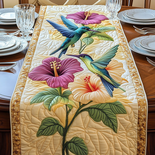 Tropical Hummingbird Quilted Table Runner GFTOAB4842