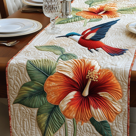 Tropical Hummingbird Quilted Table Runner GFTOAB4844