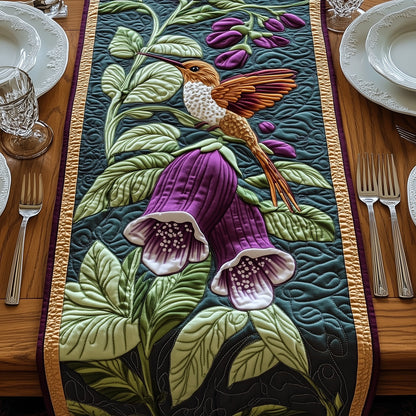 Sipping Nectar Hummingbird Quilted Table Runner GFTOAB4845