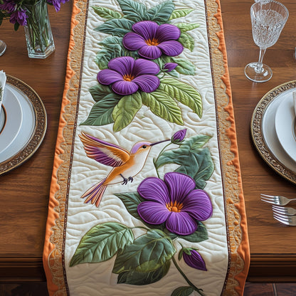 Sipping Nectar Hummingbird Quilted Table Runner GFTOAB4846