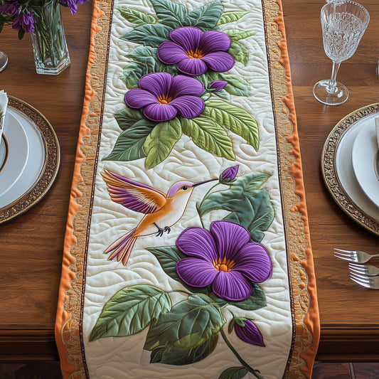 Sipping Nectar Hummingbird Quilted Table Runner GFTOAB4846