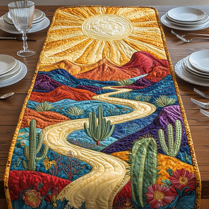 Sunlit Cactus Trail Quilted Table Runner GFTOAB4868
