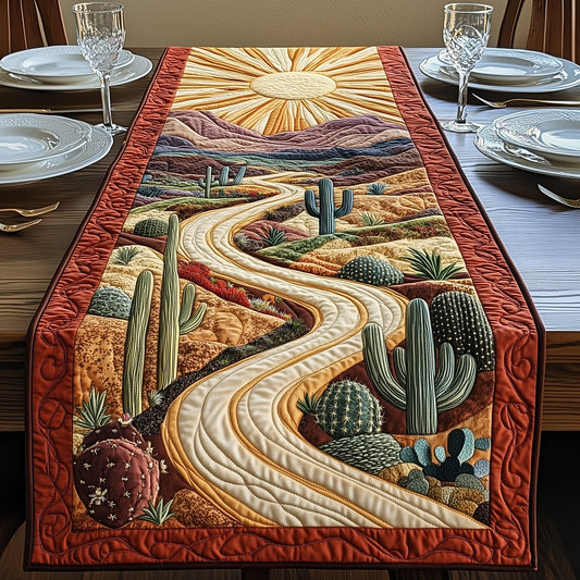 Path to the Golden Sun Quilted Table Runner GFTOAB4870