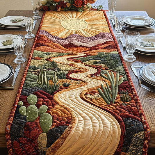 Path to the Golden Sun Quilted Table Runner GFTOAB4871