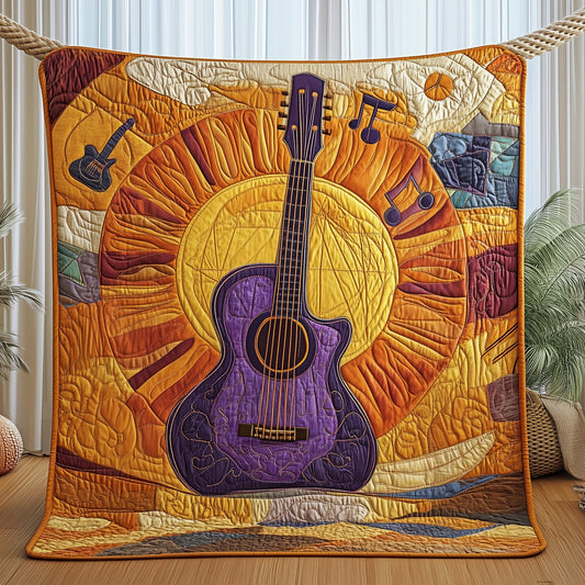 Golden Chords Quilted Blanket GFTOAB4885