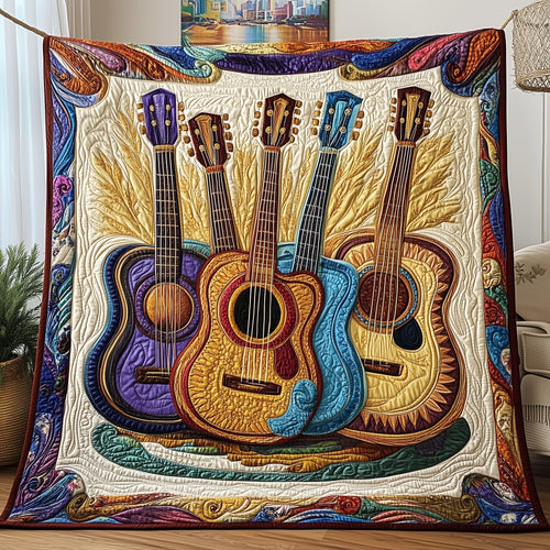 Colorful Chords Quilted Blanket GFTOAB4888