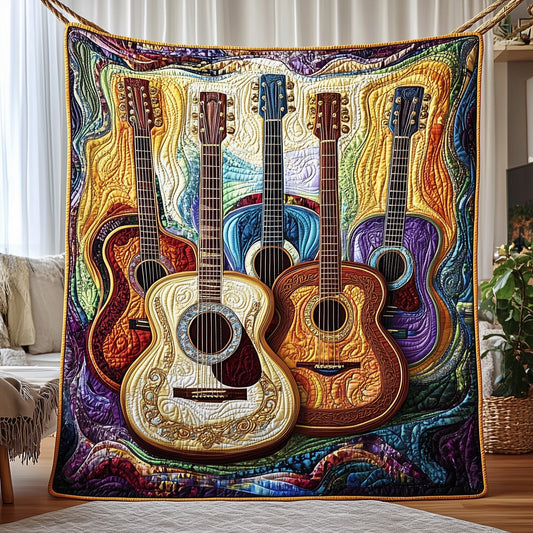 Colorful Chords Quilted Blanket GFTOAB4889