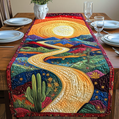 Sunlit Cactus Trail Quilted Table Runner GFTOAB4894