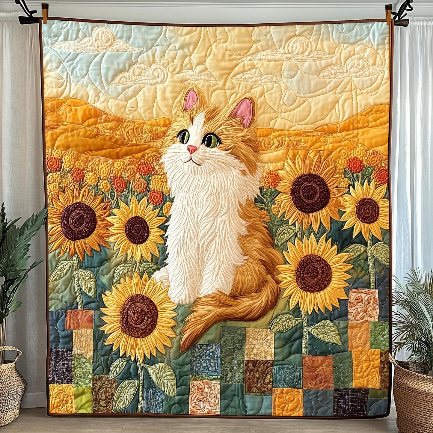 Cat Quilted Blanket GFTOAB4977