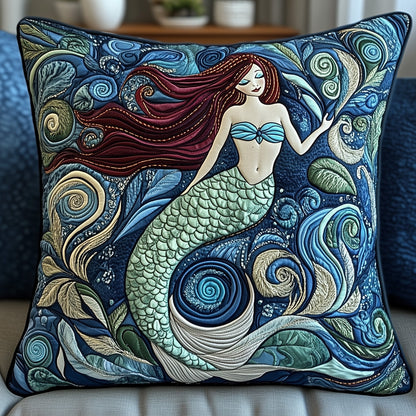 Elegant Mermaid Quilted Pillow Case GFTOAB4990
