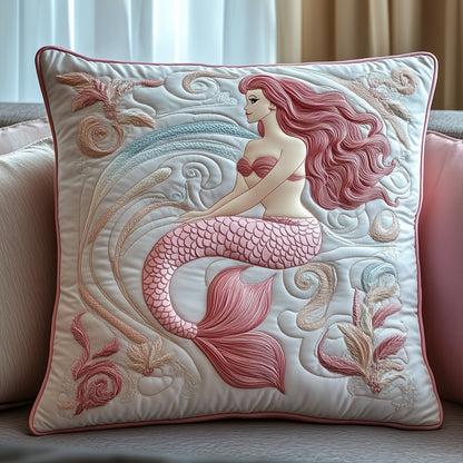Elegant Mermaid Quilted Pillow Case GFTOAB4991