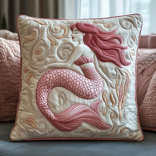 Elegant Mermaid Quilted Pillow Case GFTOAB4993