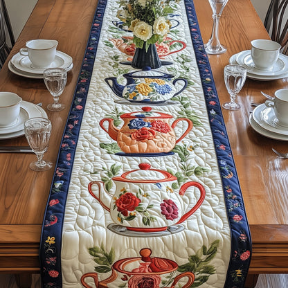 Tea in Full Bloom Quilted Table Runner GFTOAB5006