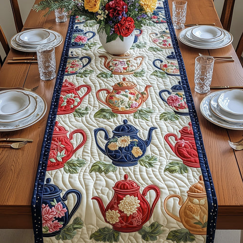 Tea in Full Bloom Quilted Table Runner GFTOAB5007