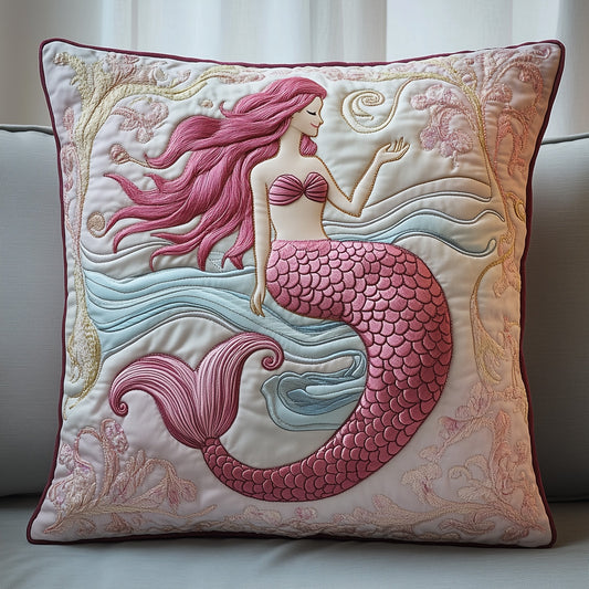 Elegant Mermaid Quilted Pillow Case GFTOAB5011