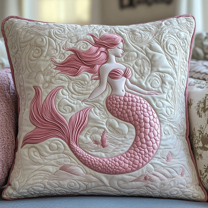 Elegant Mermaid Quilted Pillow Case GFTOAB5012