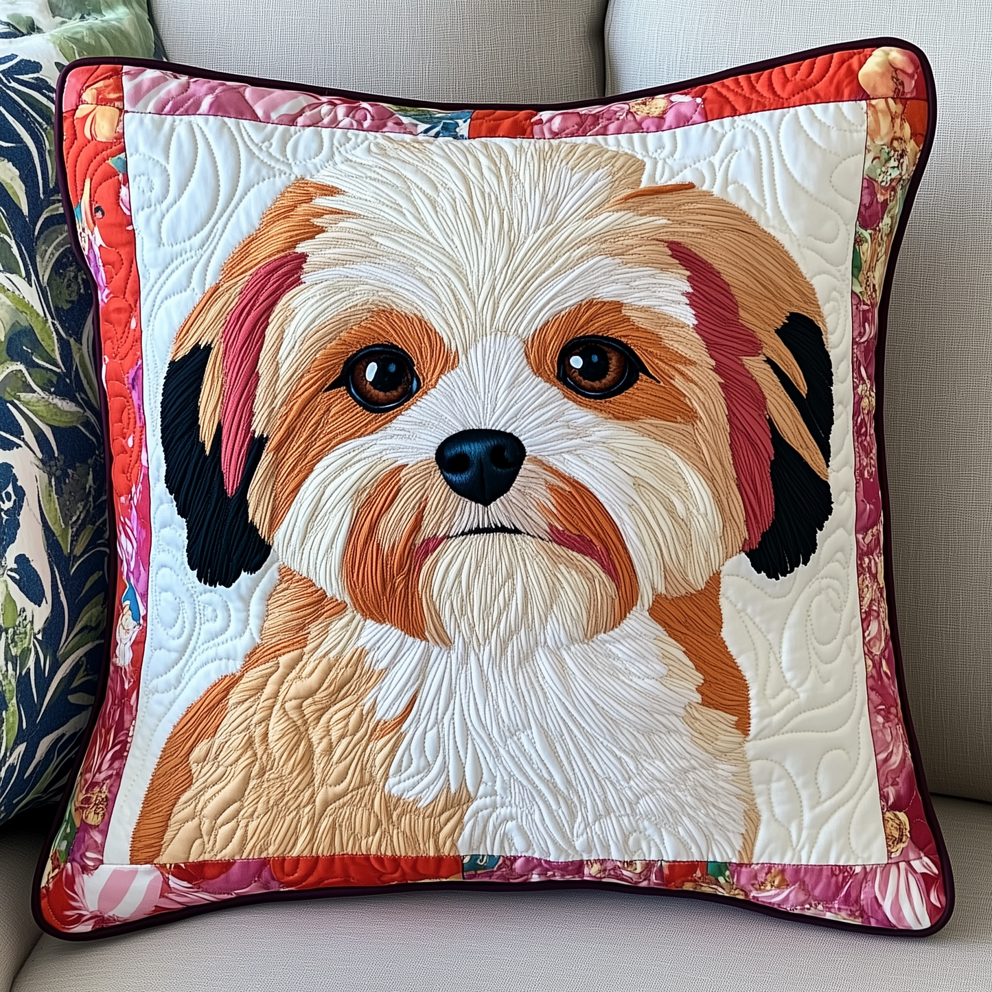 Maltese Quilted Pillow Case GFTOAB509