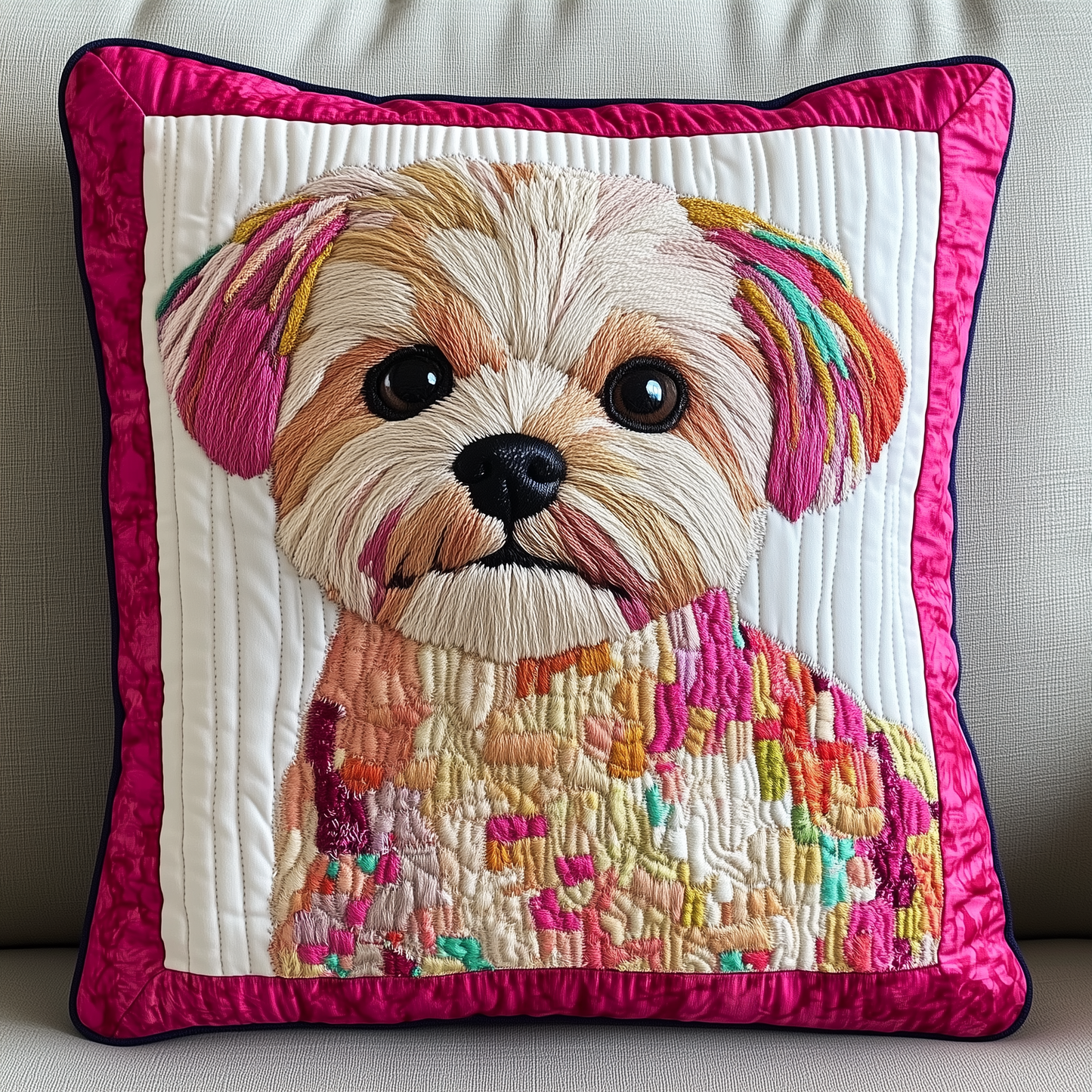 Maltese Quilted Pillow Case GFTOAB512