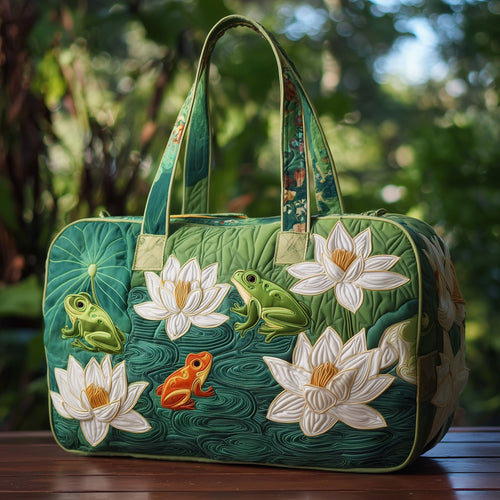 Froggy Heaven Quilted Duffle Bag GFTOHD10002
