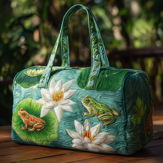 Froggy Heaven Quilted Duffle Bag GFTOHD10003