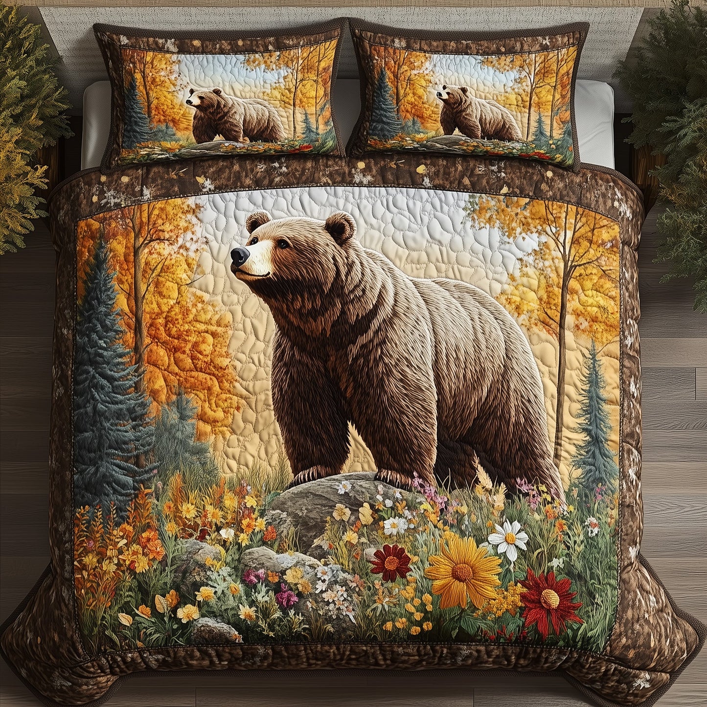 Forest Bear Duvet Cover Set GFTOHD10009