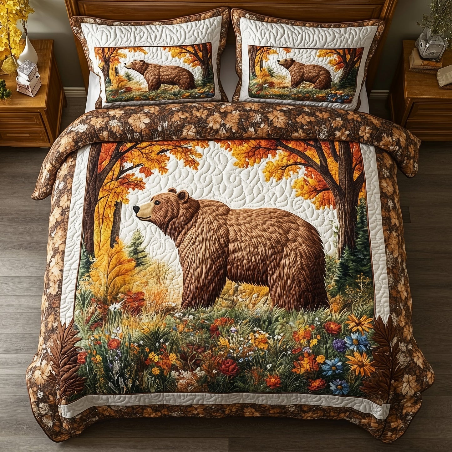 Forest Bear Duvet Cover Set GFTOHD10010