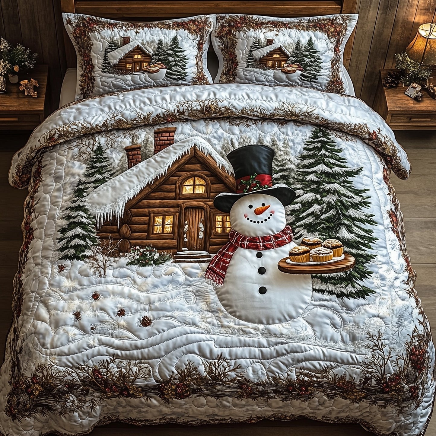 Christmas Cabin Cheer Duvet Cover Set GFTOHD10018