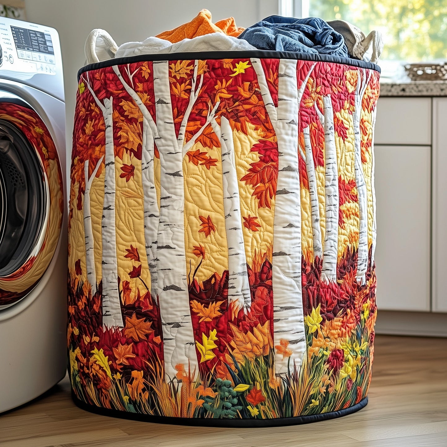 Autumn Forest Quilted Laundry Basket GFTOHD10027