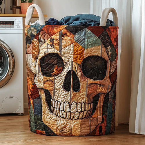 Mystique Solo Skull Quilted Laundry Basket GFTOHD10045