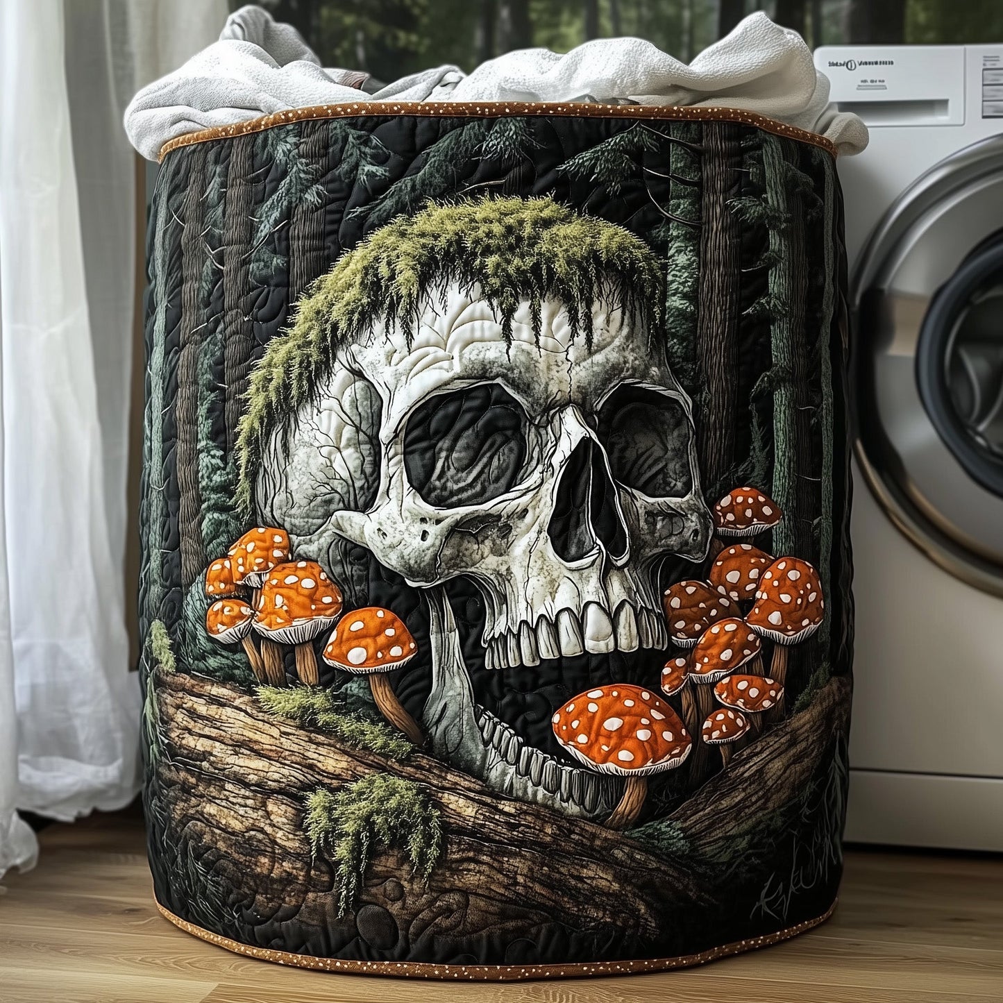 Forest Soul Quilted Laundry Basket GFTOHD10058