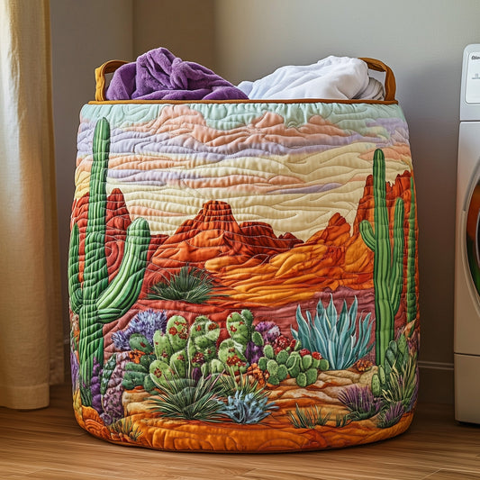 Cactus Heaven Quilted Laundry Basket GFTOHD10061