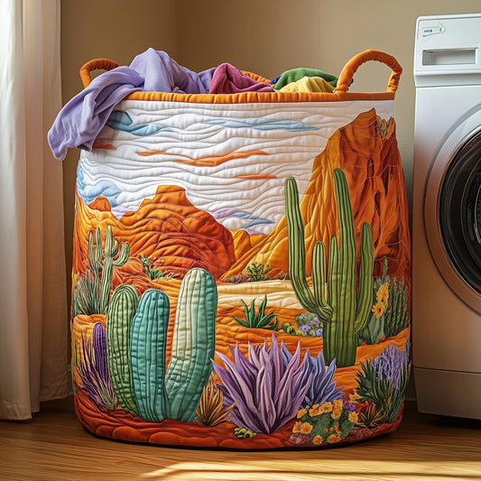 Cactus Heaven Quilted Laundry Basket GFTOHD10062