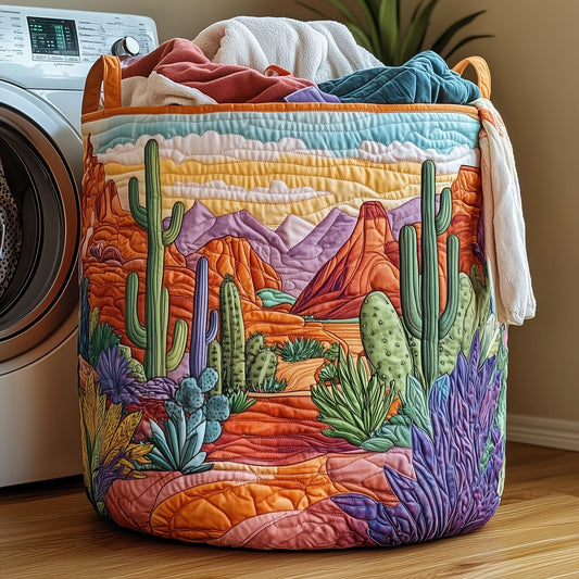 Cactus Heaven Quilted Laundry Basket GFTOHD10063