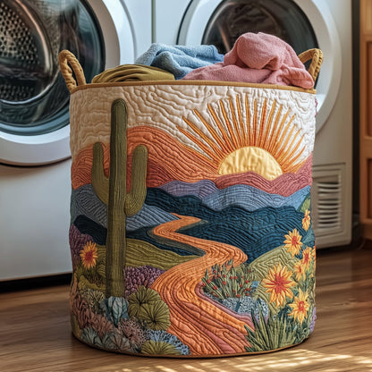 Cactus Heaven Quilted Laundry Basket GFTOHD10064
